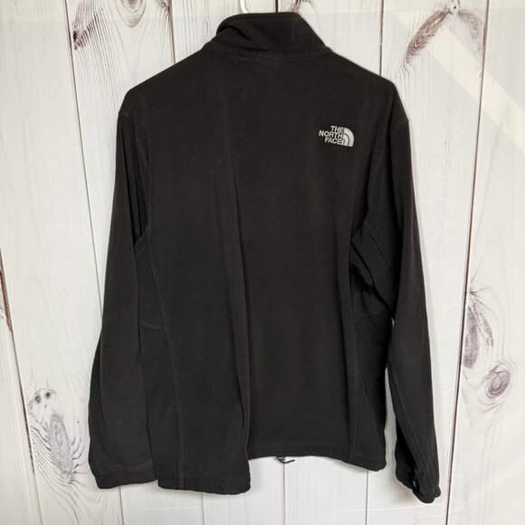 The North Face Full-Zip Fleece Jacket Men’s Large Black Zip Pockets GUC - Picture 3 of 9